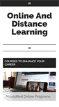 Mobile Screenshot of onlineanddistancelearning.com