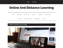 Tablet Screenshot of onlineanddistancelearning.com